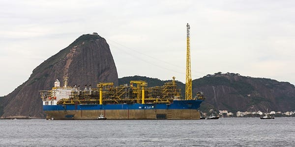 O FPSO Cidade de Maricá produziu em agosto 149,9 mil barris por dia de petróleo e 5,3 milhões de m3/dia de gás natural no campo de Lula, no pré-sal da Bacia de Santos
