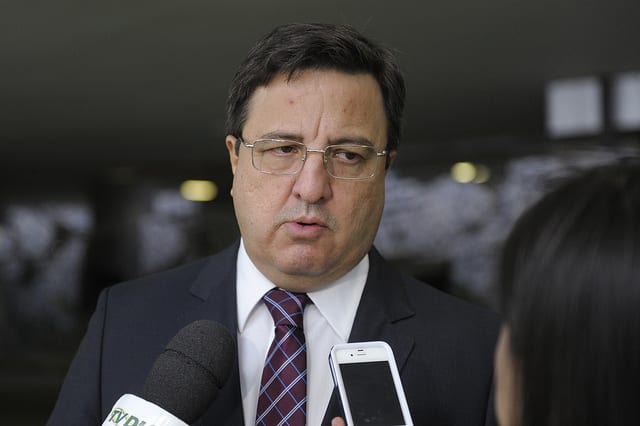 O deputado Danilo Forte (PSB-CE) concede entrevista Foto: José Cruz/Agência Senado